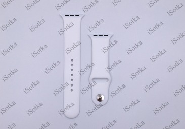 Ремешок силиконовый Watch Series 42mm/44mm (белый) N19