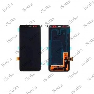 Дисплей для Samsung SM-J810 Galaxy J8 2018 тачскрин черный ААА TFT