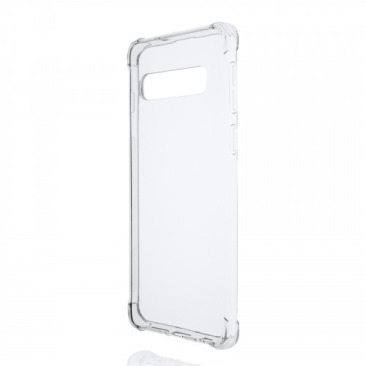 Чехол Samsung G973 Galaxy S10 (прозрачный) силиконовый с усиленными углами