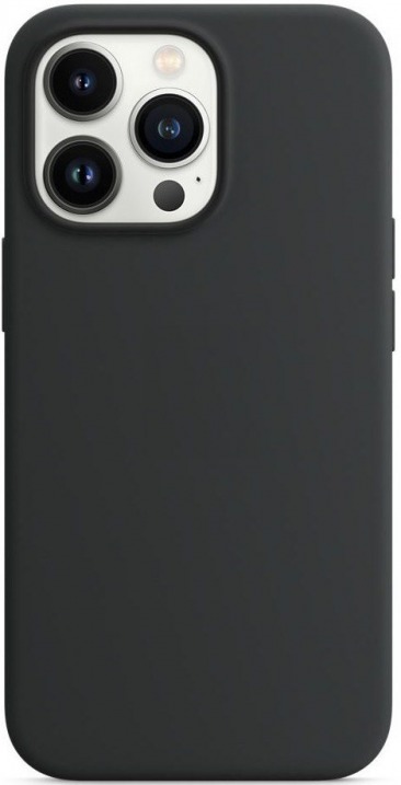 Чехол для iPhone 14 Pro Max MagSafe Silicone Case (закрытый низ) черный