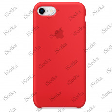 Чехол Apple iPhone 7 / 8 / SE (2020) Leather Case (вишневый)