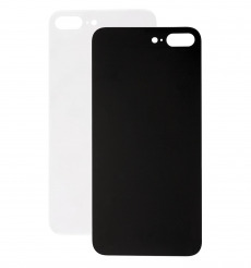 Задняя крышка для iPhone 8 Plus белый (Ростест) (с лого)