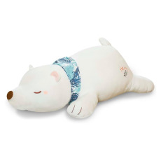 Игрушка подушка плед "Белый мишка"