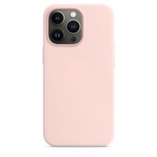 Чехол для iPhone 13 Pro Max MagSafe Silicone Case (закрытый низ) нежно-розовый