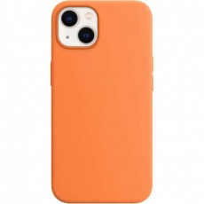 Чехол для iPhone 13 mini MagSafe Silicone Case (закрытый низ) солнечно-персиковый