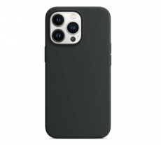 Чехол для iPhone 13 Pro MagSafe Silicone Case (закрытый низ) черный