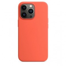 Чехол для iPhone 13 Pro MagSafe Silicone Case (закрытый низ) нектарин