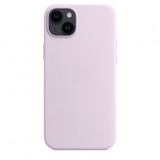 Чехол для iPhone 14 Plus MagSafe Silicone Case (закрытый низ) лавандовый