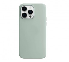 Чехол для iPhone 14 Pro MagSafe Silicone Case (закрытый низ) мятный
