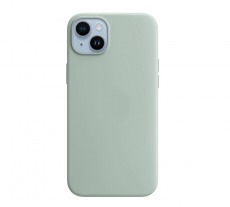Чехол для iPhone 14 MagSafe Silicone Case (закрытый низ) мятный