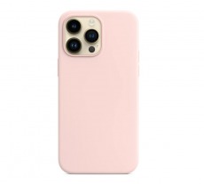 Чехол для iPhone 14 Pro MagSafe Silicone Case (закрытый низ) нежно розовый