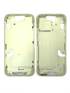 Средняя рамка (корпус) iPhone 15 (желтый) OEM