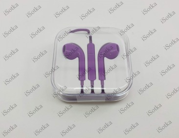 Наушники Apple EarPods 3.5 мм с микрофоном (фиолетовый)