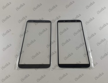 Стекло дисплея для Samsung SM-A730F Galaxy A8 Plus (2018) (черный)