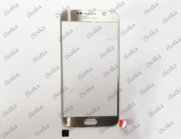 Стекло дисплея для Samsung G920F Galaxy S6 (золотой)