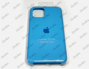Чехол Apple iPhone 11 Pro Silicone Case №16 (васильковый)