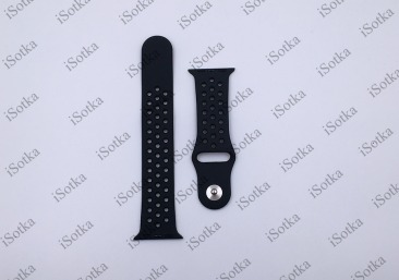 Ремешок силиконовый спорт Watch Series 38mm/40mm (черный) N14
