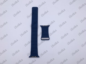 Ремешок Watch Series Leather Loop 42mm/44mm (темно-синий)