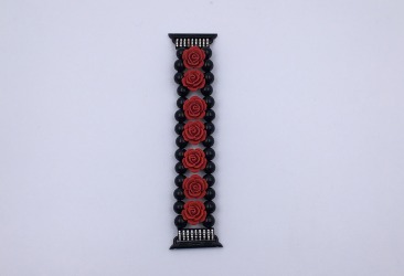 Ремешок для Apple Watch Series 38mm/40mm/41mm красные розы