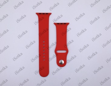 Ремешок силиконовый Watch Series 42mm/44mm красный N2