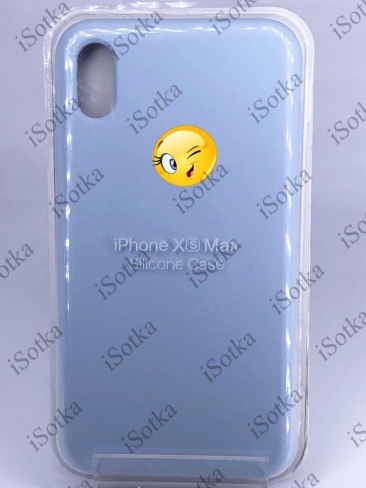 Чехол Apple iPhone XS Max Silicone Case (Светло-голубой)