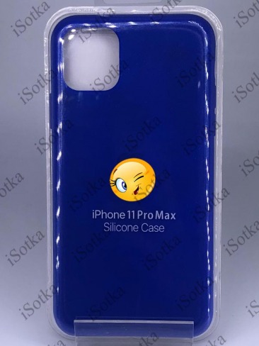 Чехол Apple iPhone 11 Pro Max Silicone Case №48 (сапфирово-синий)