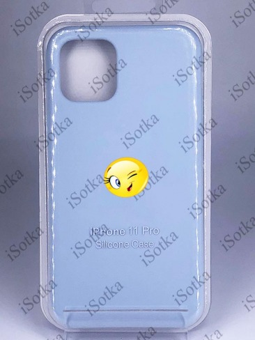 Чехол Apple iPhone 11 Pro Silicone Case №45 (Светло-голубой)