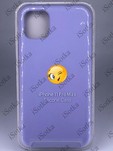 Чехол Apple iPhone 11 Pro Max Silicone Case №47 (Сиреневый)