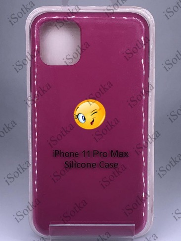 Чехол Apple iPhone 11 Pro Max Silicone Case №56 (гранатовый)