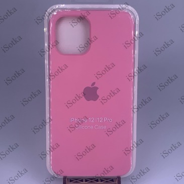 Чехол Apple iPhone 12 / 12 Pro Silicone Case №12 (розовый)