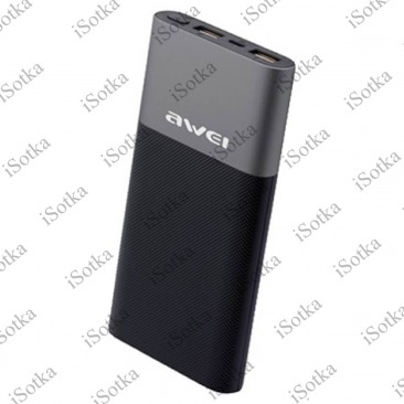 Внешний аккумулятор Powerbank AWEI P53K 2 USBx2.0A (10000mAh)
