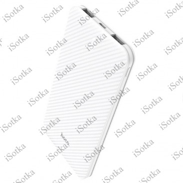 Внешний аккумулятор Hoco B37 Persistent Mobile Power Bank 5000 mAh Li-Pol 2хUSB 1A (белый)