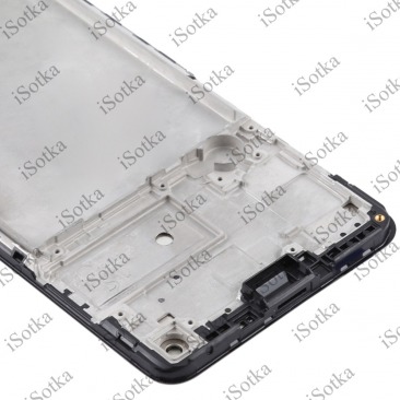 Дисплей для Samsung SM-A217F Galaxy A21s в рамке тачскрин черный OEM LCD