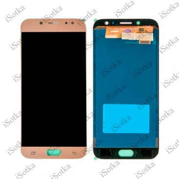 Дисплей для Samsung SM-J730F Galaxy J7 2017 тачскрин золотой OEM LCD