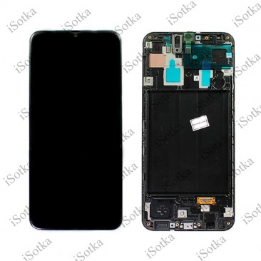 Дисплей для Samsung SM-A305F Galaxy A30 тачскрин черный OEM LCD