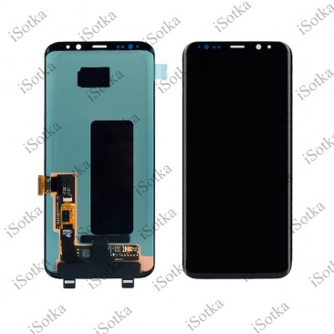 Дисплей для Samsung SM-G955F Galaxy S8 Plus тачскрин черный OEM LCD