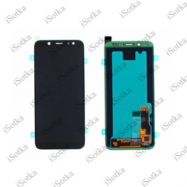 Дисплей для Samsung SM-A600FN Galaxy A6 2018 тачскрин черный OEM LCD