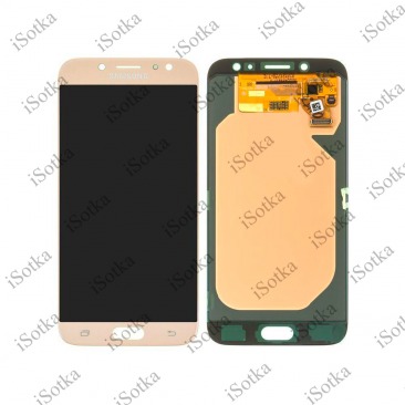 Дисплей для Samsung SM-J730F Galaxy J7 (2017) + тачскрин (золотой) (оригинал LCD)