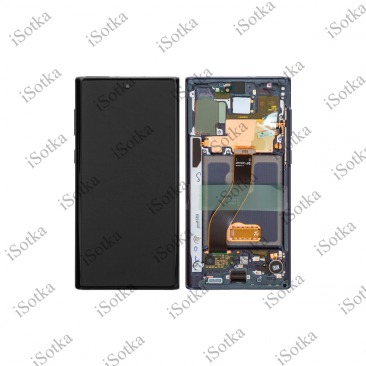 Дисплей для Samsung SM-N970F Galaxy Note 10 тачскрин в рамке черный OEM