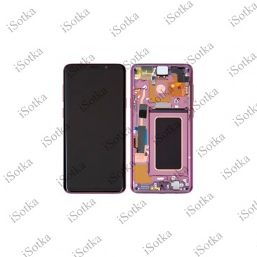 Дисплей для Samsung SM-G965F Galaxy S9 Plus в рамке тачскрин фиолетовый OEM