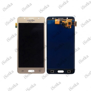 Дисплей для Samsung SM-J510F Galaxy J5 2016 тачскрин золотой OEM