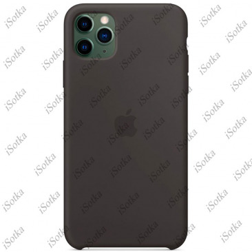 Чехол Apple iPhone 11 Pro Max силикон матовый (черный)