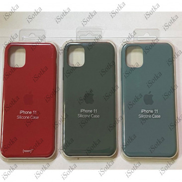 Чехол Apple iPhone 11 Pro Silicone Case №54 (Темно-зеленый)