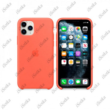 Чехол Apple iPhone 12 Mini Silicone Case №29 (красно-персиковый)