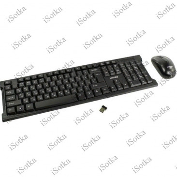 Клавиатура + мышь SmartBuy ONE SBC-116377AG, беспроводной, USB, (черный) (SBC-116377AG-K)