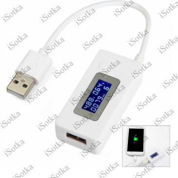 USB-тестер KCX-017 USB/Micro USB (V; A; mAh) (черный)