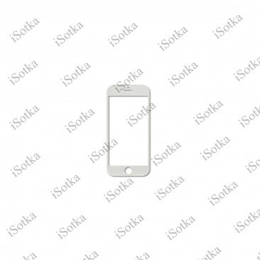 Стекло дисплея для iPhone 6 c рамкой и OCA (белый) AAA