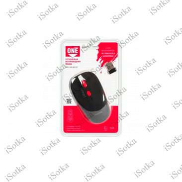 Мышь Smart Buy ONE SBM-344СAG-KR беспроводная (черно-красный)