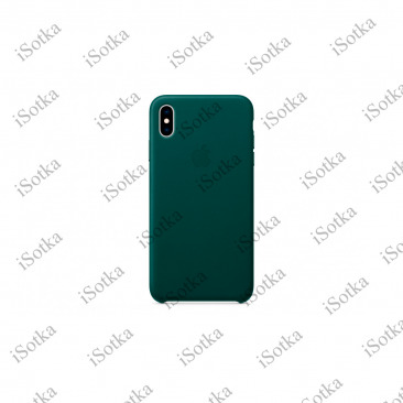 Чехол Apple iPhone XR Leather Case (синий)