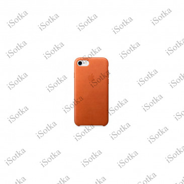 Чехол Apple iPhone 7 / 8 / SE (2020) Leather Case (коричневый)